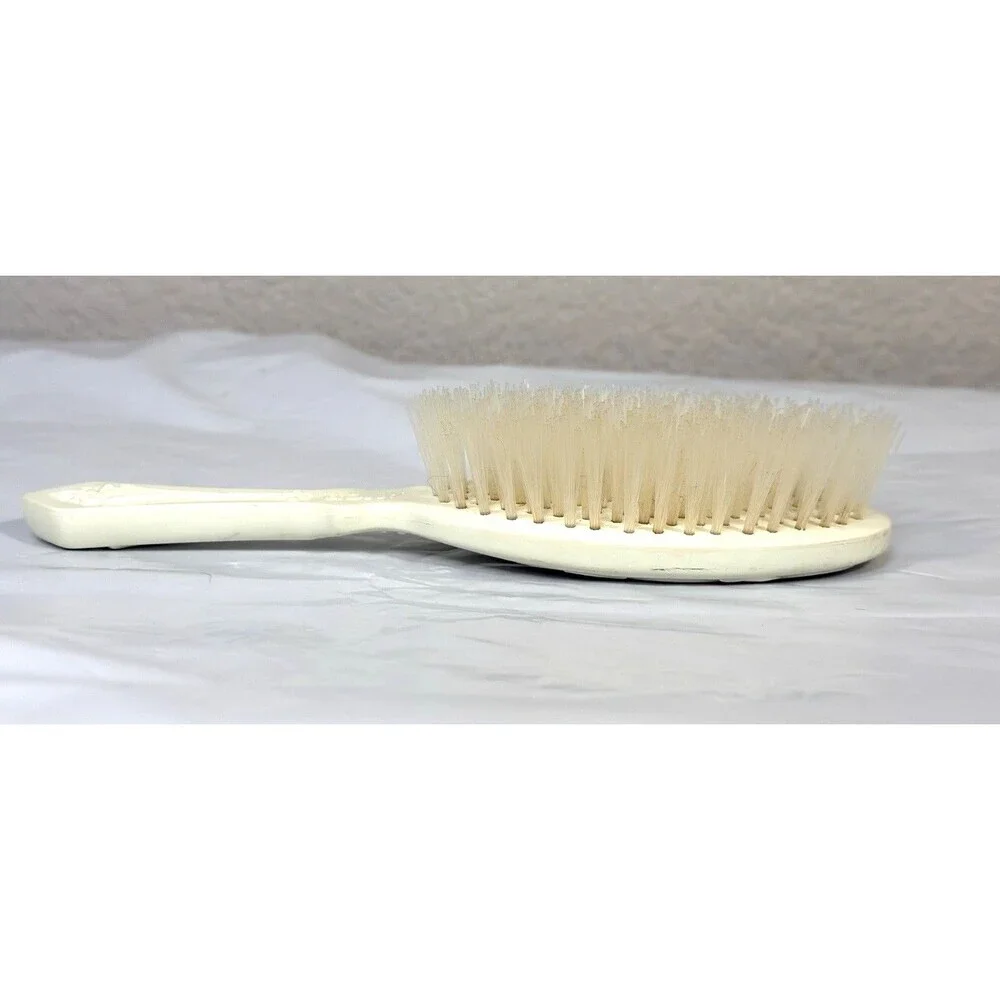 Vintage AVON Vanity Hair Brush 70s Nylon Bristles Past and Present Scrollwork